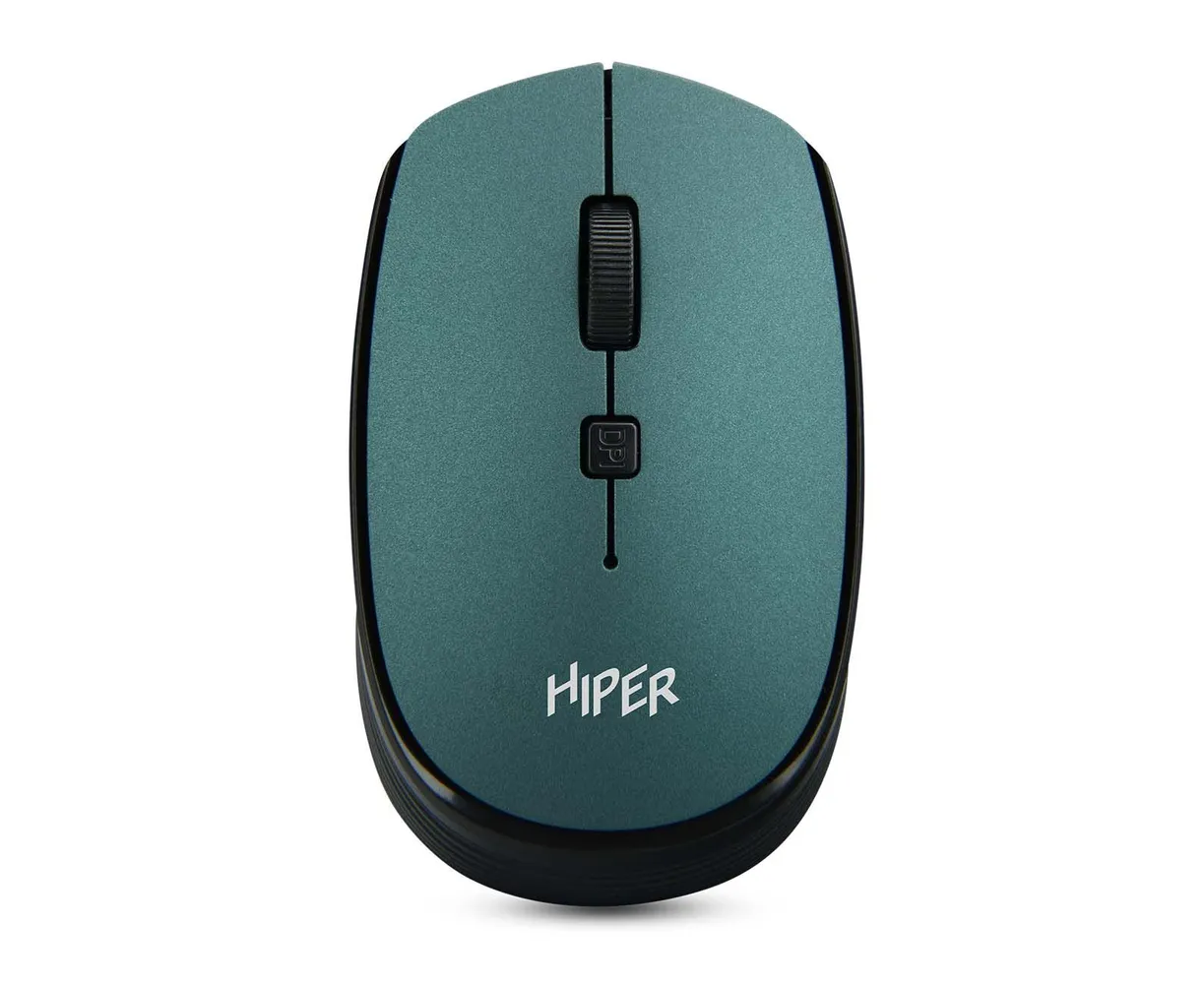 Мышь беспроводная HIPER HOMW-084 1600dpi, зеленый