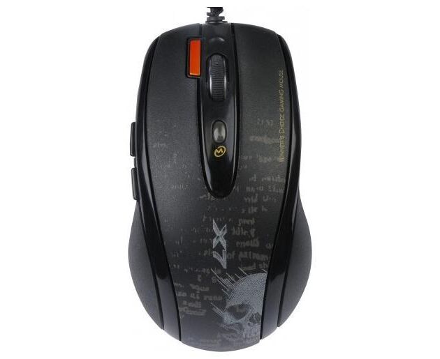 Мышь A4 Tech V-Track F5 черный/рисунок оптич. 3000dpi USB 6but