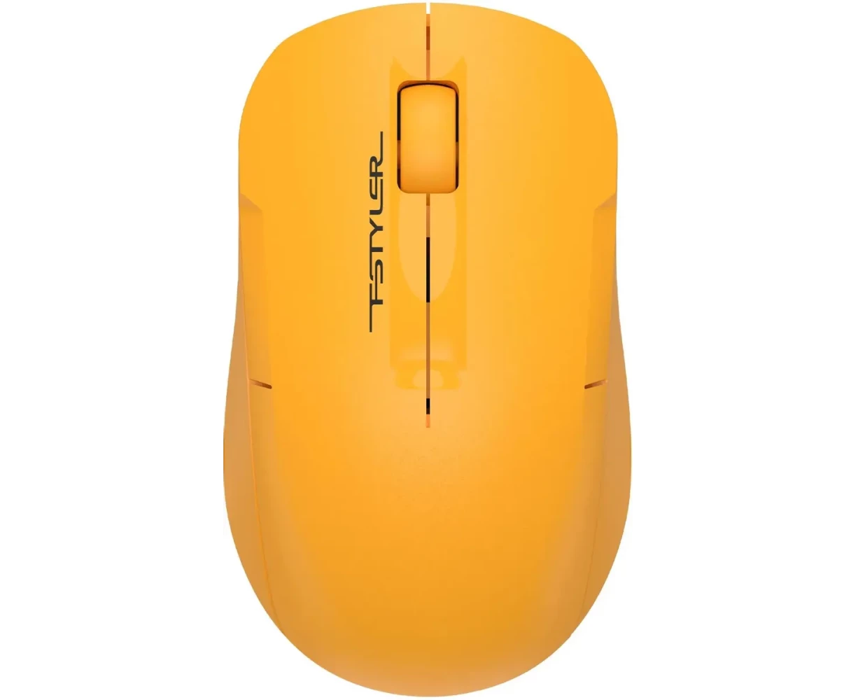 Мышь A4 Tech Fstyler FG15 C Air2 желтый оптич. 1200dpi беспров. USB для ноутбука 3but