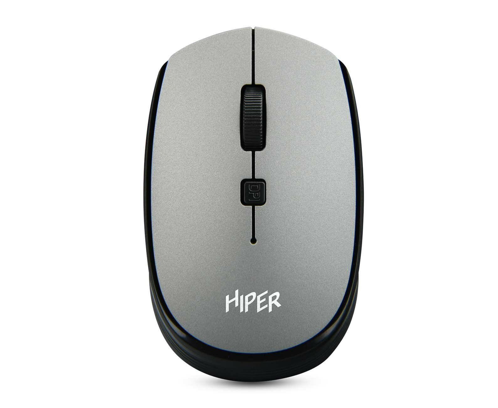 Мышь беспроводная HIPER HOMW-081 1600dpi, серый