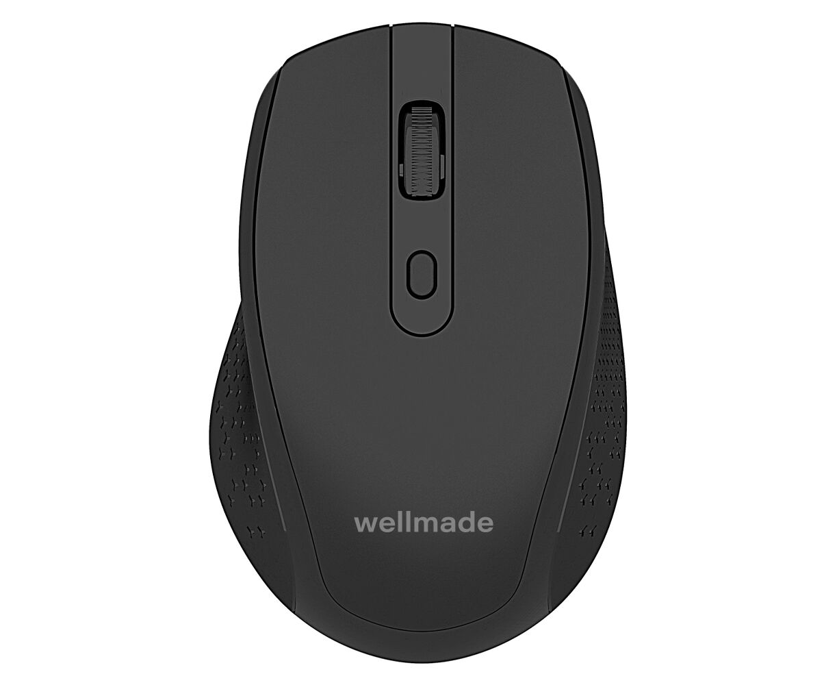 Мышь оптическая беспроводная WELLMADE M04 черная