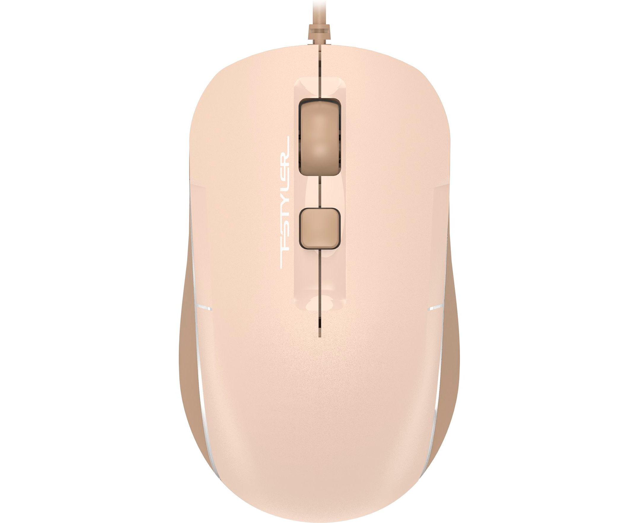 Мышь A4 Tech Fstyler FM26 (FM26 USB (Cafe Latte)) бежевый/коричневый оптическая 2000dpi