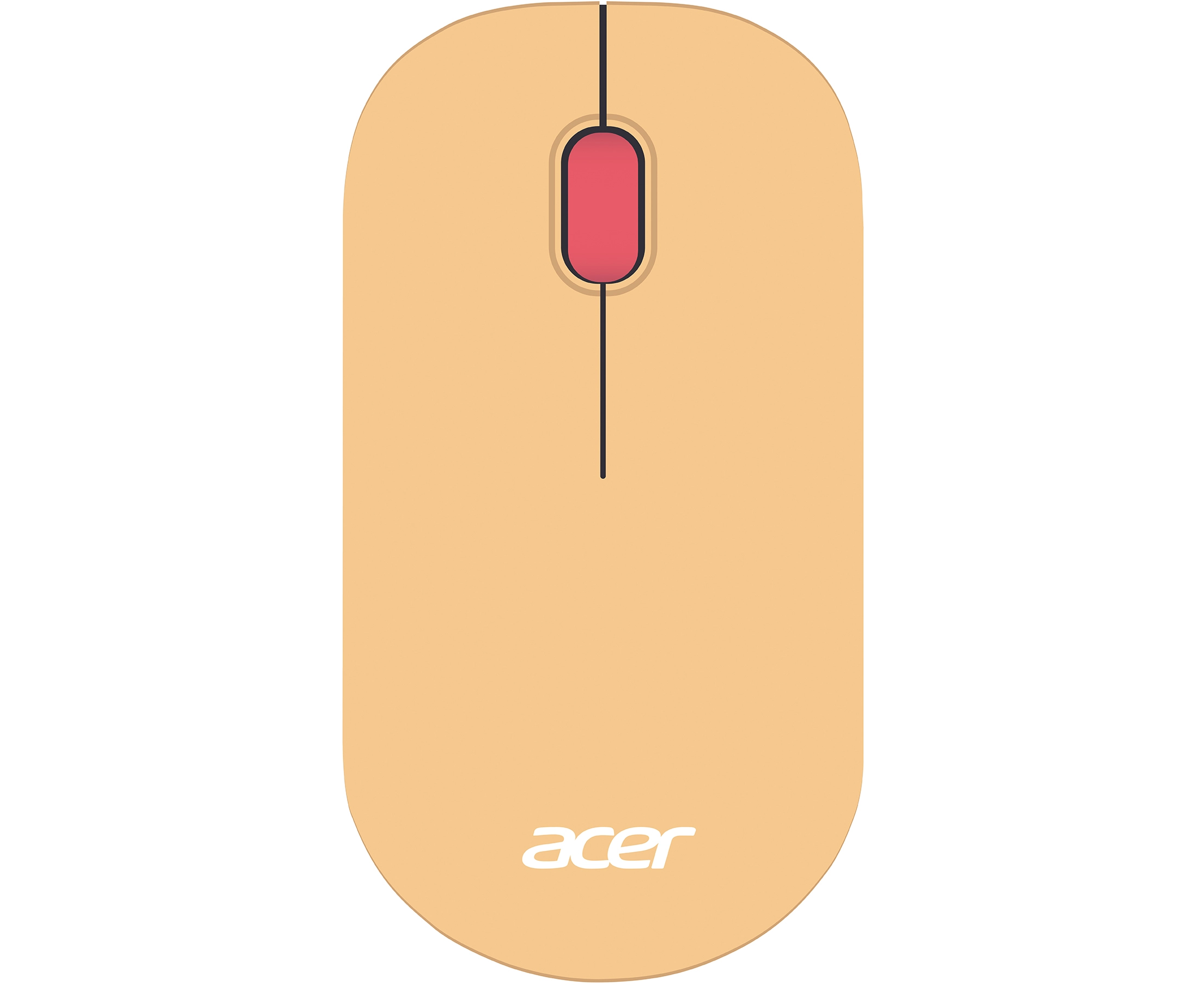 Мышь Acer OMR205 розовый/бежевый оптическая (1200dpi) беспроводная USB для ноутбука (2but)