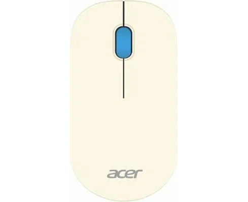 Мышь Acer OMR205 белый/голубой оптическая (1200dpi) беспроводная USB для ноутбука (2but)