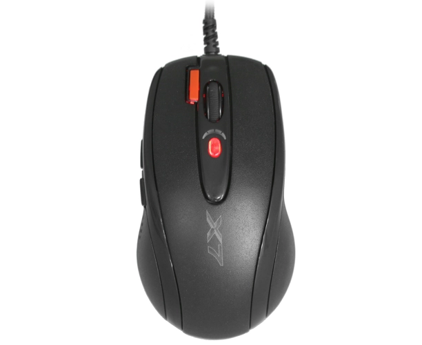 Мышь A4 Tech X-7120 (X-710 BK+X7-200 MP) оптическая USB2.0+Коврик/черный