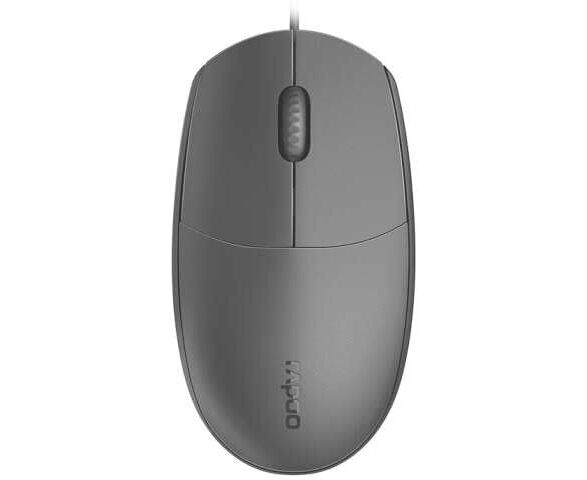 Мышь Rapoo N100 черный оптическая (1600dpi) USB (2but)