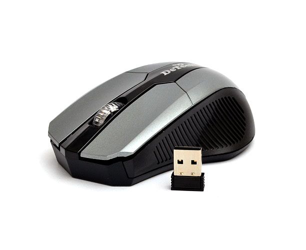 Беспроводная мышь:De Tech DE-7090 W Black&Gray