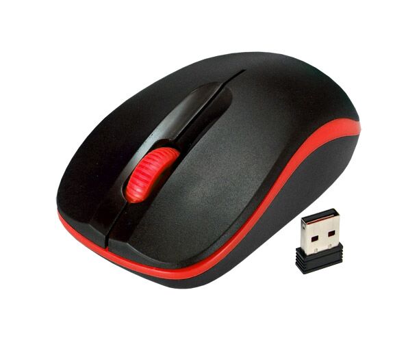 Беспроводная мышь:De Tech DE-7097 W Black/red