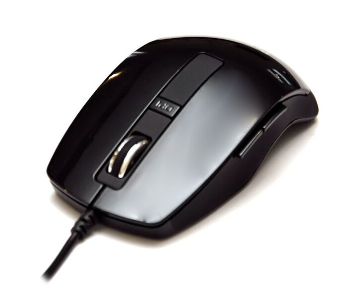 Мышь De Tech DE-5088 G Rubber&Shiny Black