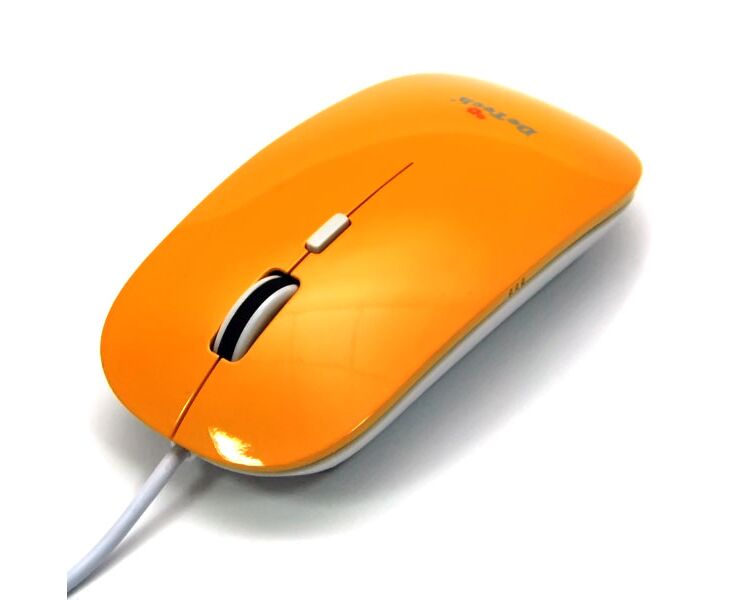 Проводная оптическая Мышь:De Tech DE-5022 G Shiny Orange