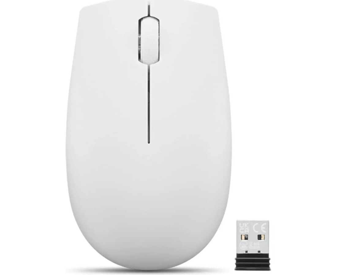 Мышь Lenovo 300 (GY51 L15677) Wireless Compact светло-серый оптическая 1000dpi беспроводная