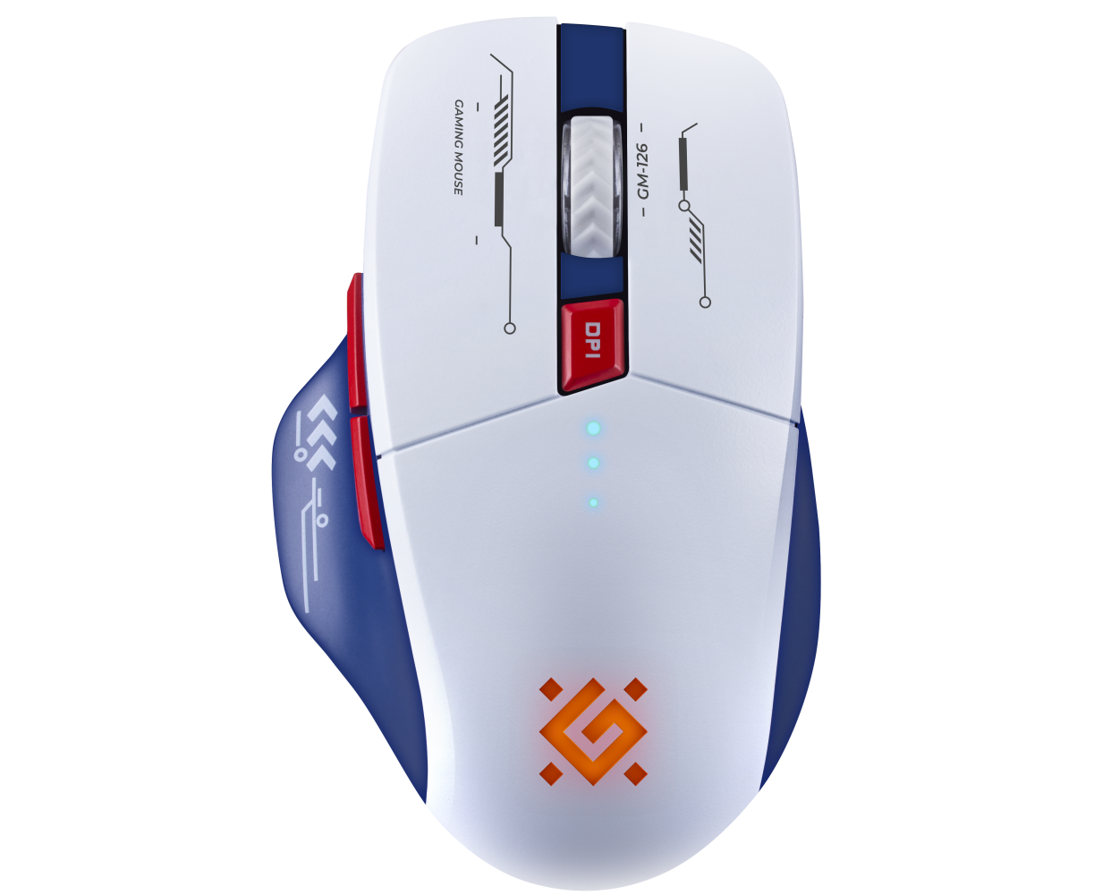 Мышь DEFENDER Tisa GM-126 52126 (белый/голубой)