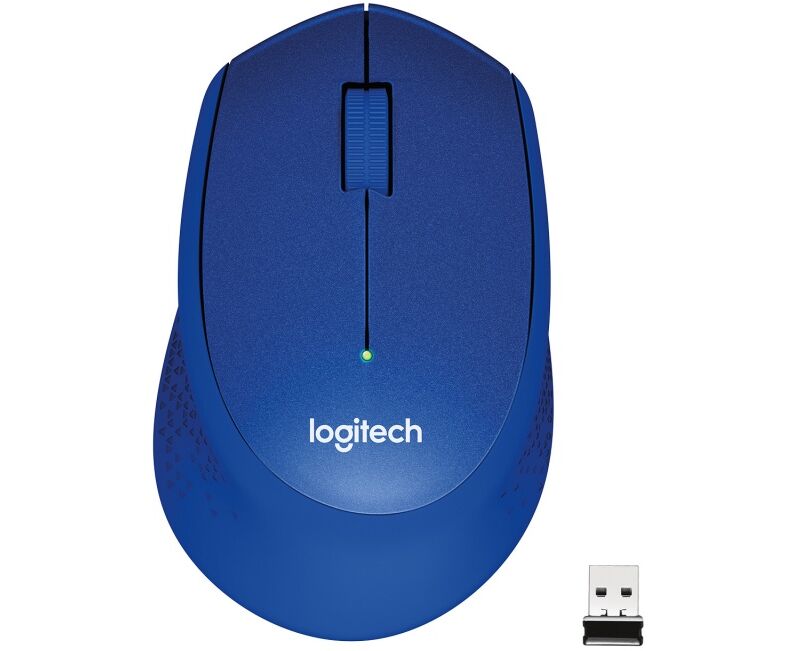 Мышь беспроводная Logitech M330 Silent Plus Blue (910-004925)