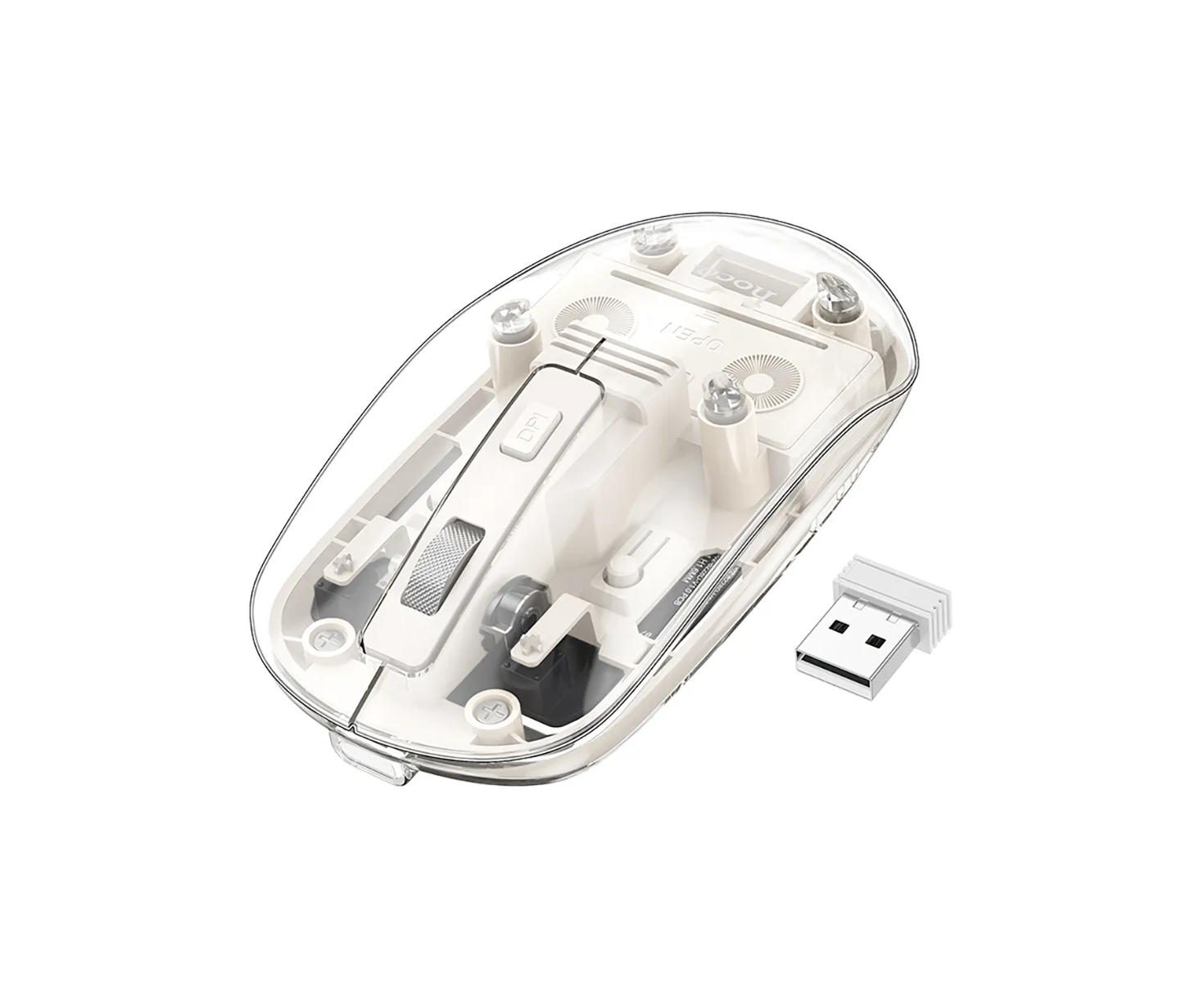 Мышь HOCO GM29 Mysterious dual-mode silent wireless mouse space White