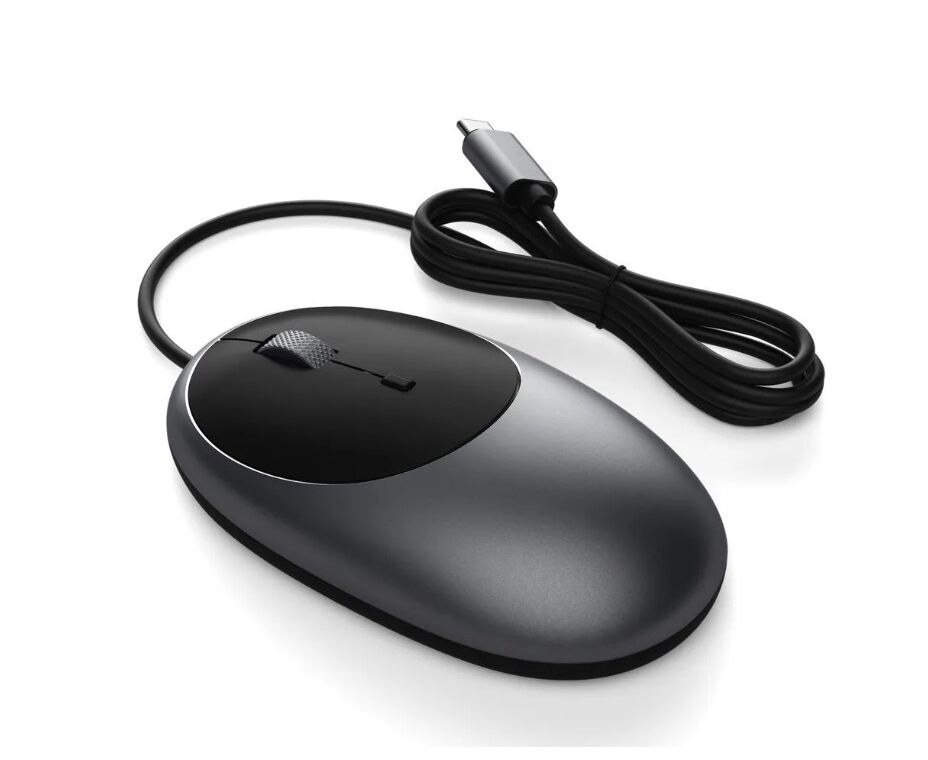 Мышь Satechi C1 USB-C Wired, серый космос