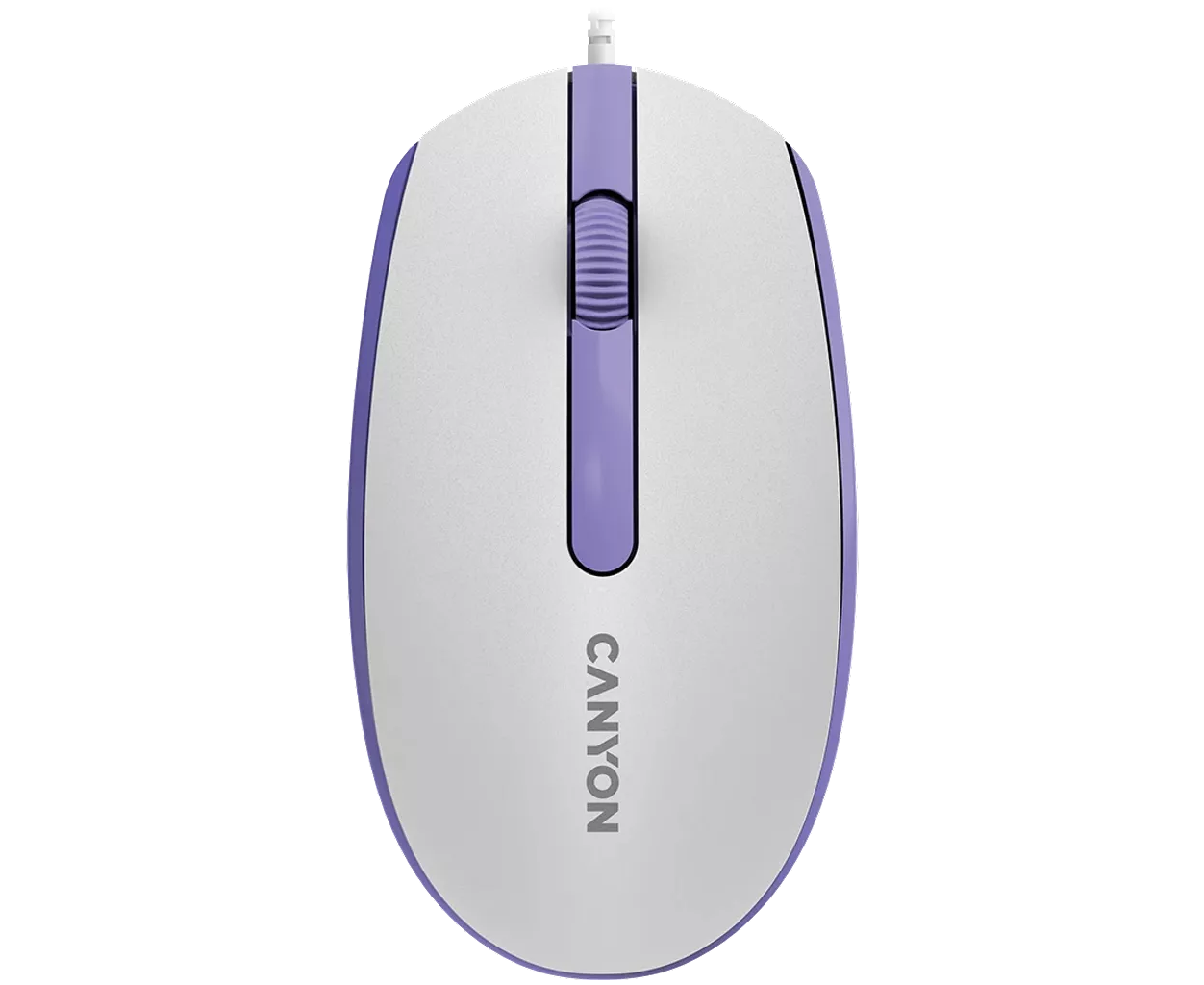 Мышь проводная Canyon M-10 (CNE-CMS10 WL) Белая лаванда (White lavender)