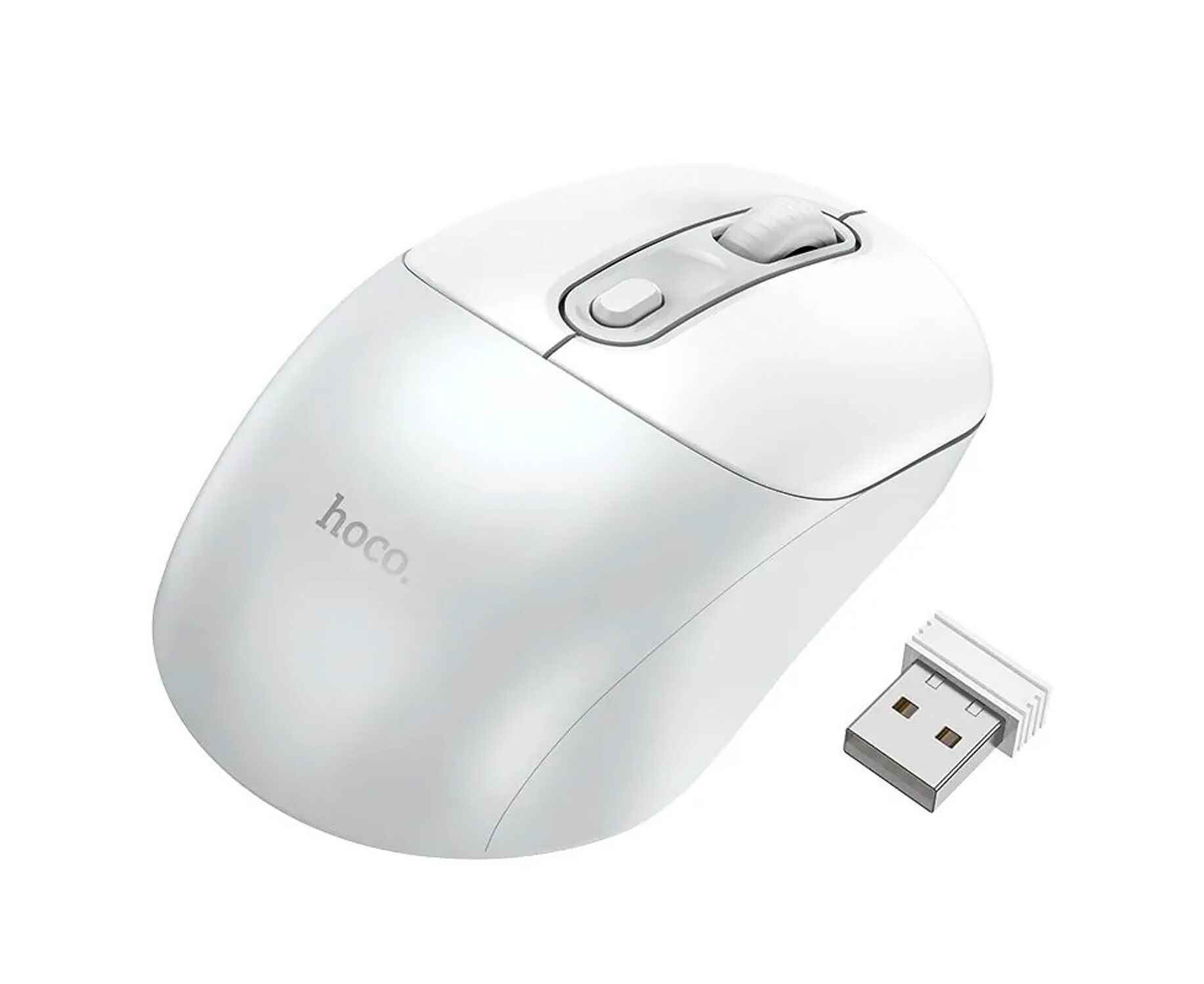 Мышь оптическая беспроводная Hoco GM28 2.4 G (white) (229431)