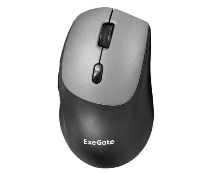 Беспроводная мышь Exe Gate Professional Standard BT-070 (EX298897 RUS) радиоканал 2,4 ГГц+ Bluetooth5.2, оптическая, 1600dpi, 6 D, 6кн