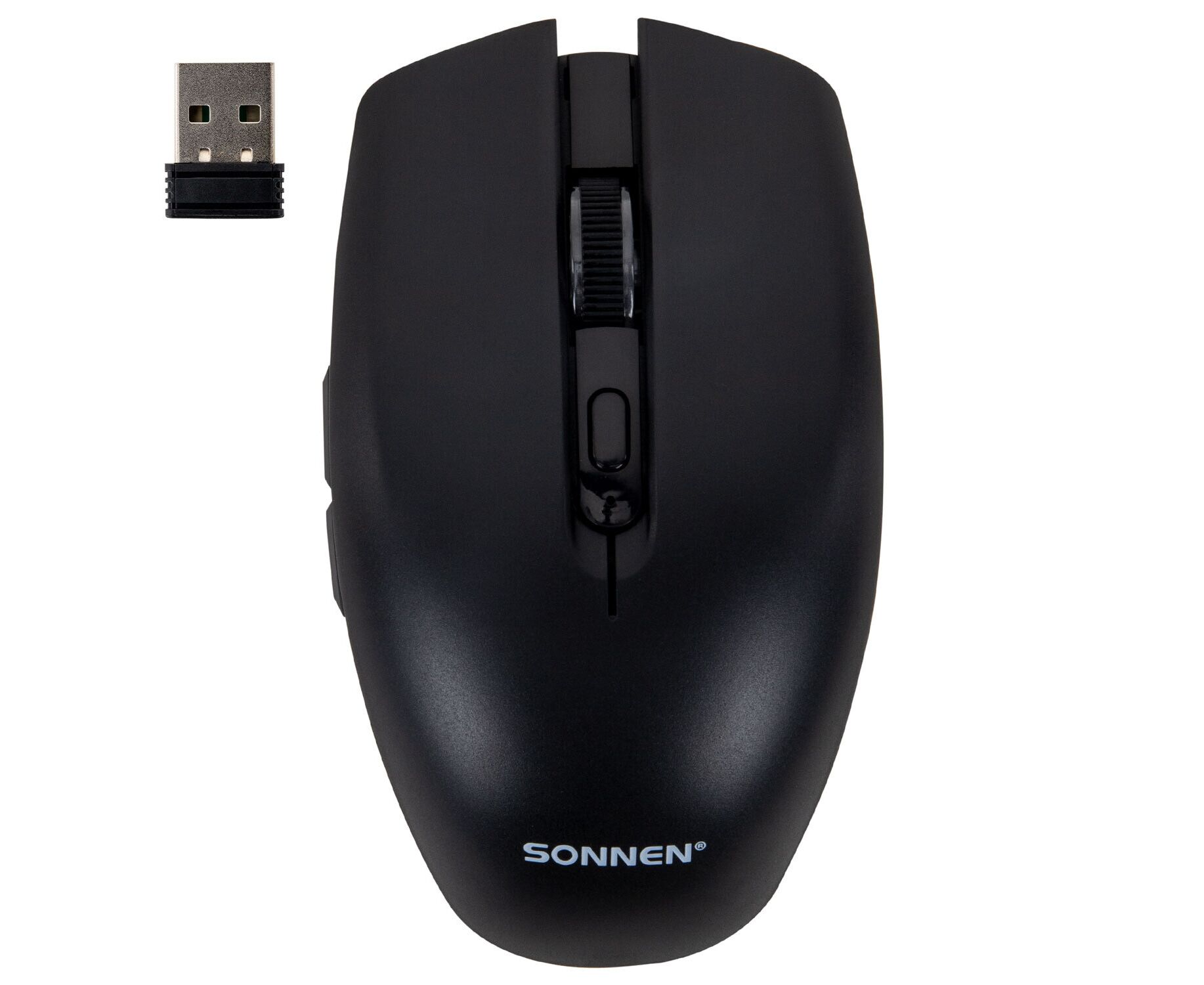 Мышь беспроводная SONNEN Q80 (513945) черная