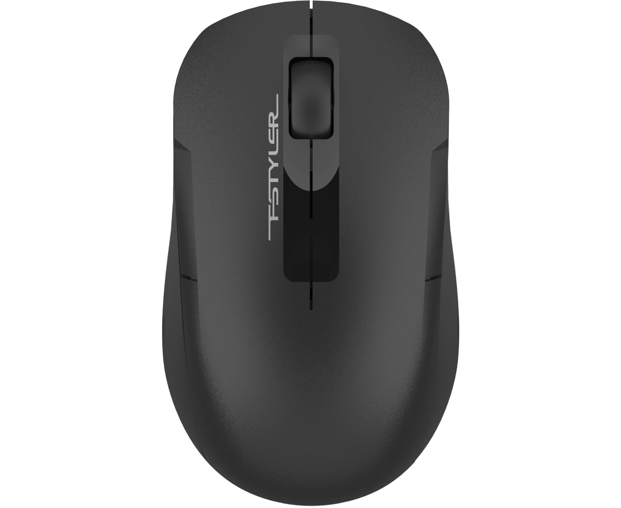 Мышь A4 Tech Fstyler FG15 CS Air2 черный оптич. 1200dpi silent беспров. USB для ноутбука 3but (FG15 CS