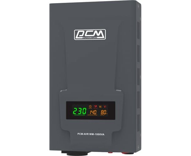 Стабилизатор напряжения POWERCOM WM-1000 VA графитовый