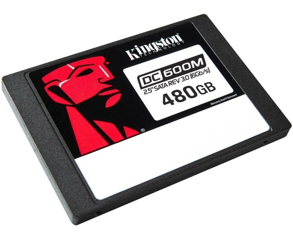 SSD Kingston Enterprise DC600 M SEDC600 M/480 G 480 GB 2.5" SATA 3 R560/W470 MB/s 3 D TLC MTBF 2 M 94 000/41 000 IOPS 876 TBW (Mixed-Use)