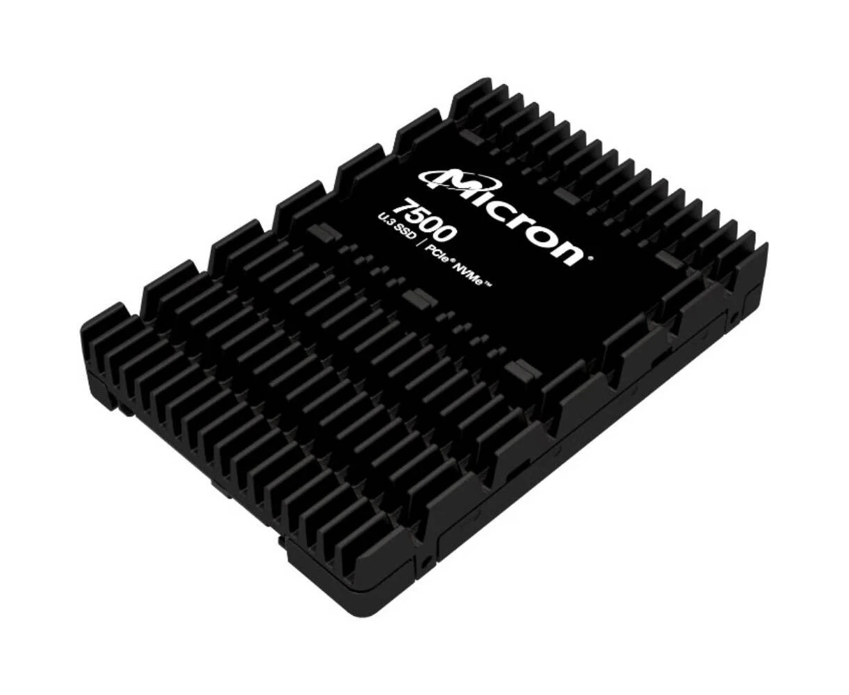 SSD Crucial 7500 Pro MTFDKCC1 T9 TGP-1 BK1 DABYY, 1920 GB, U.3(2.5" 15mm), NV Me, PC Ie 4.0 x4, 3 D TLC, R/W 6800/2700 MB/s