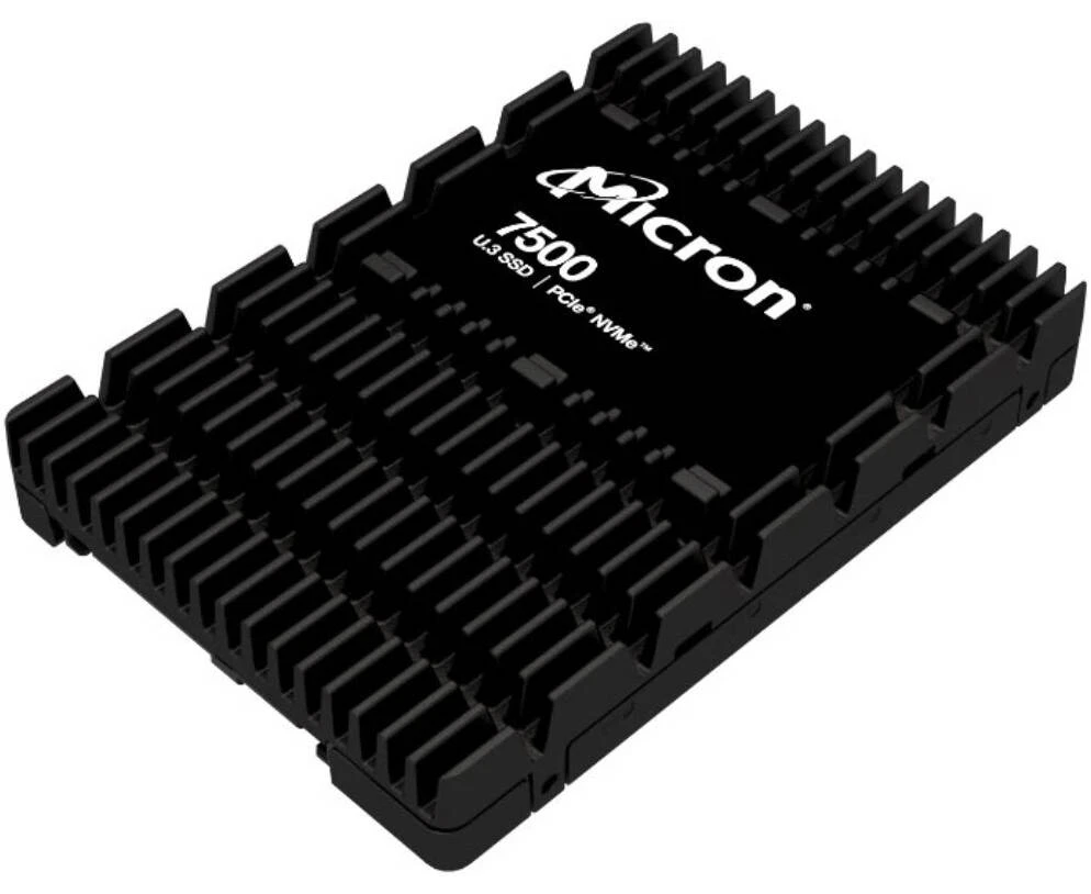 SSD Supermicro Micron 7500 Pro (MTFDKCC7 T6 TGP-1 BK1 JABYY) (HDS-MUN-MTFDKCC7 T6 TGP1 BK) 7.68 TB NV Me PC Ie 4.0 TLC U.2 15mm, 1 DWPD