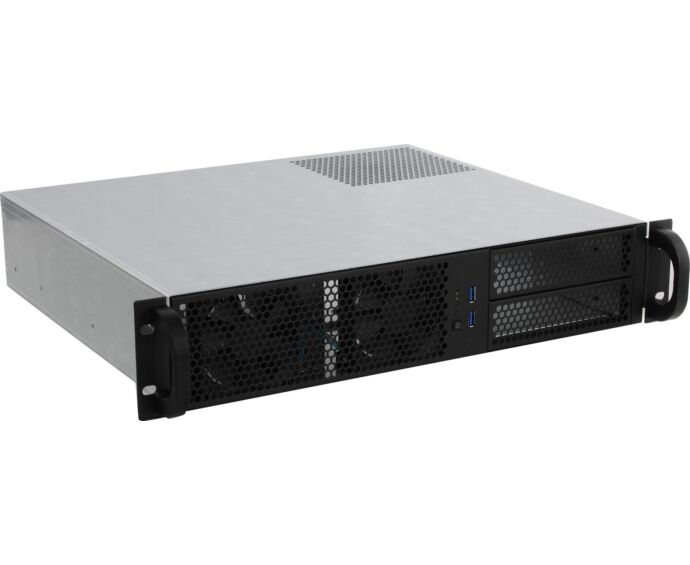 Корпус Procase RM238-B-0 Корпус 2 U Rack server case, черный, без блока питания(PS/2,mini-redundant), глубина 380мм, MB 9.6"x9.6"