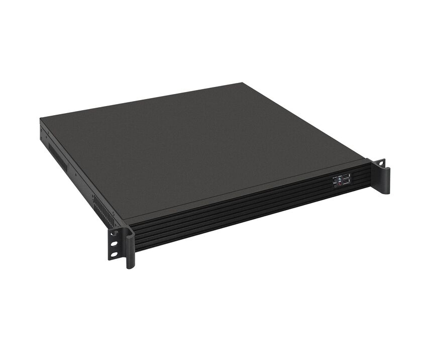 Корпус Exegate Pro 1 U390-01 EX279686 RUS RM 19", высота 1 U, глубина 390, без БП, USB