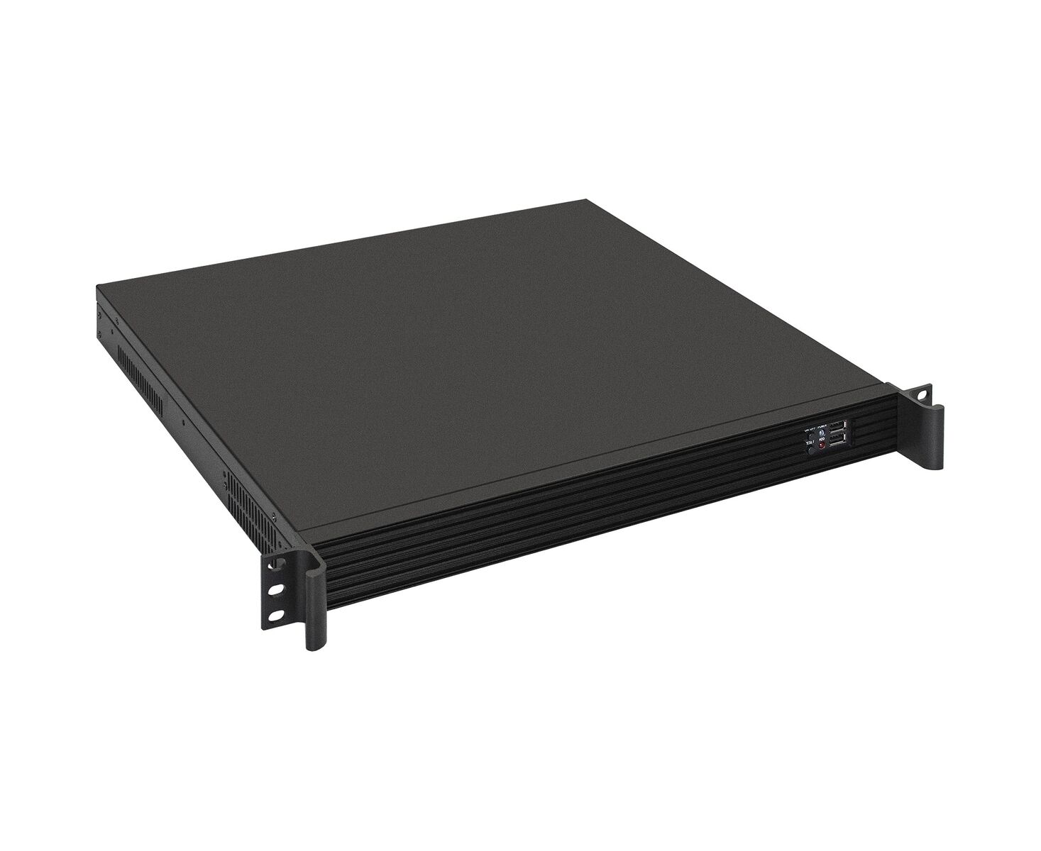 Корпус Exe Gate Pro 1 U390-01 EX293306 RUS RM 19", высота 1 U, глубина 390, БП 1 U-F450 AS, USB