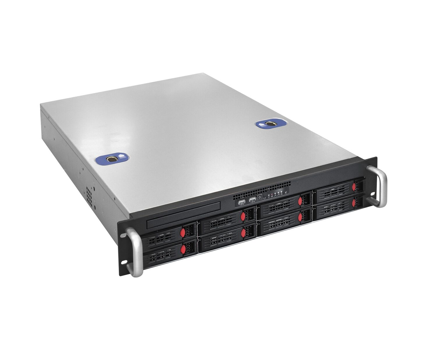 Корпус Exe Gate Pro 2 U550-HS08 EX293178 RUS RM 19", высота 2 U, глубина 550, БП 1 U-900 ADS, 8x Hot Swap, USB