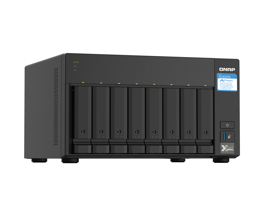 Сетевое хранилище NAS Qnap TS-832 PX-4 G 8-bay настольный Cortex-A57 AL-324