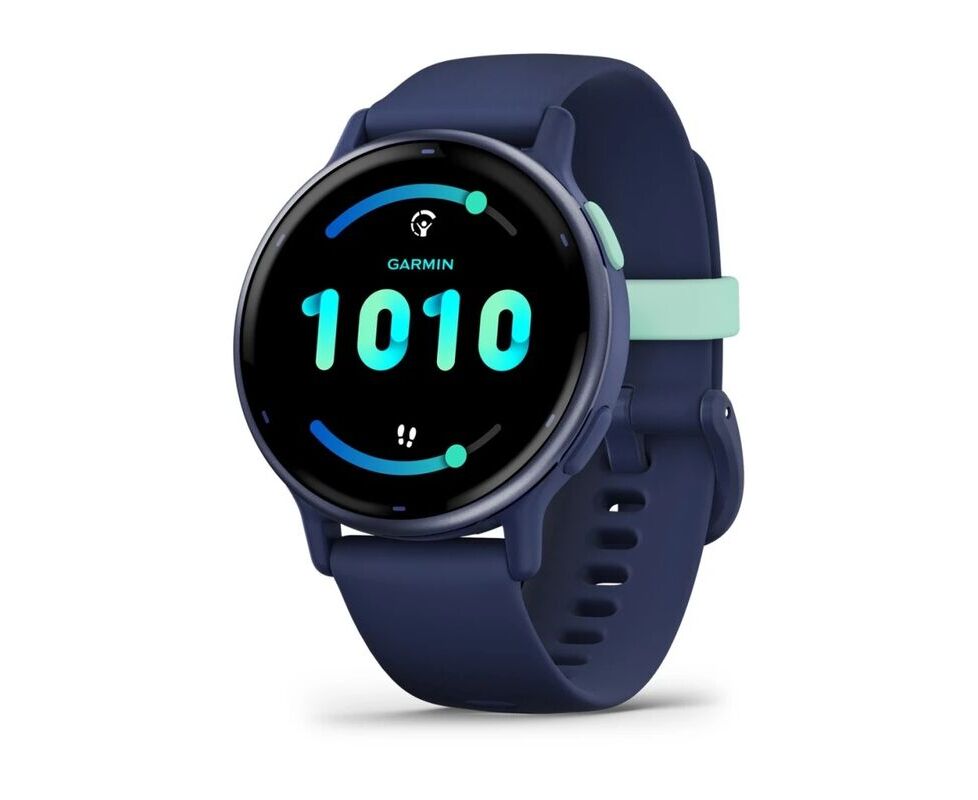 Smart-часы Garmin Vivoactive 5 010-02862-12, 30.4мм, 1.2", синий/синий