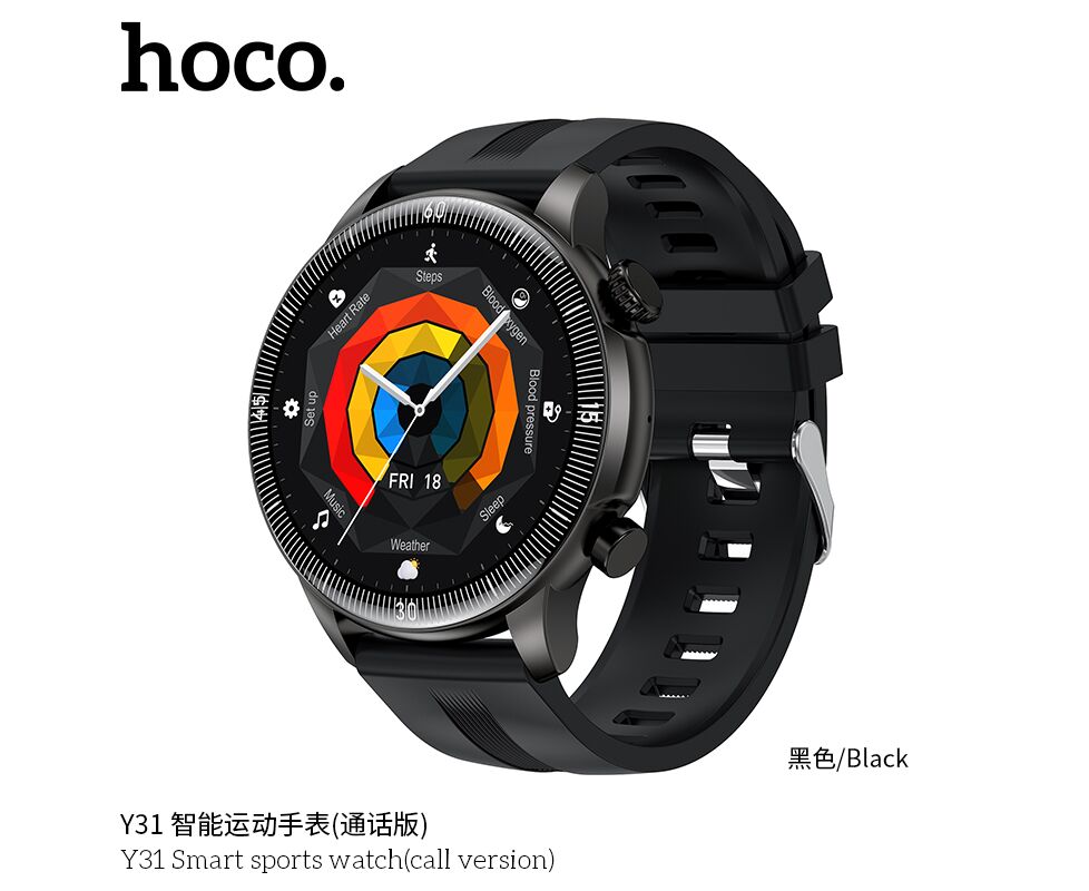 Смарт-часы HOCO Y31 Smart sports watch(call version) (черный)