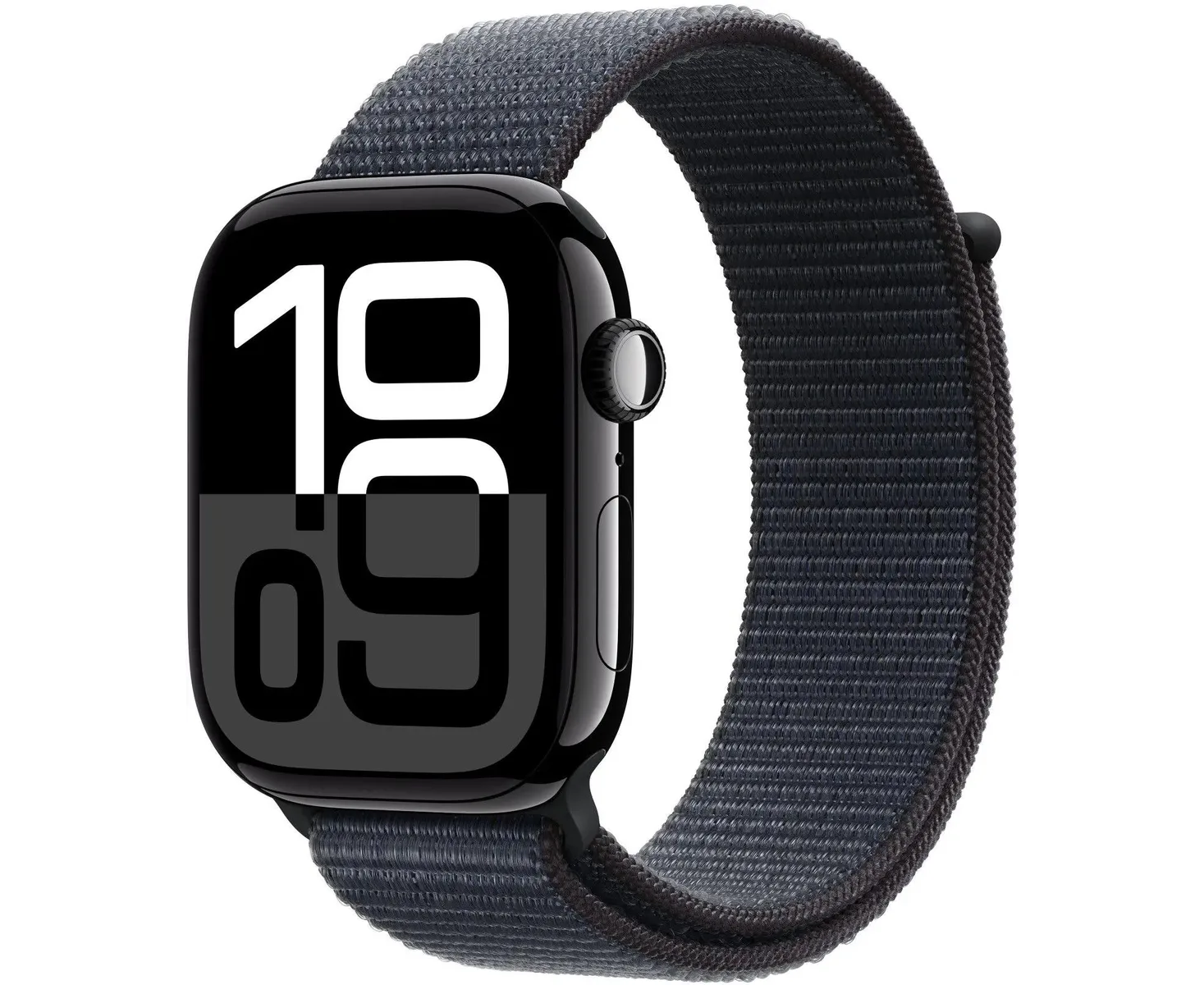Smart-часы Apple Watch Series 10 A2999 MWWR3 LW/A 46мм 2.1" OLED корп.черный Sport Loop рем.черный разм.брасл. O/S