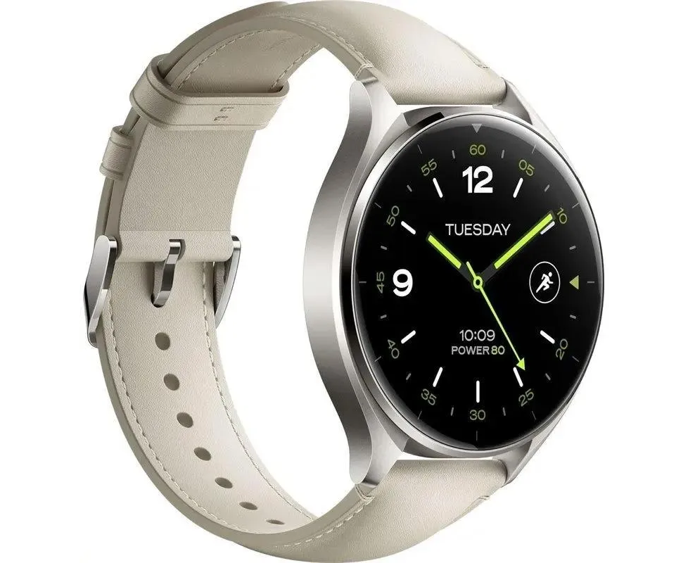 Смарт-часы Xiaomi Watch 2 Titan Gray Case With White Leather Strap