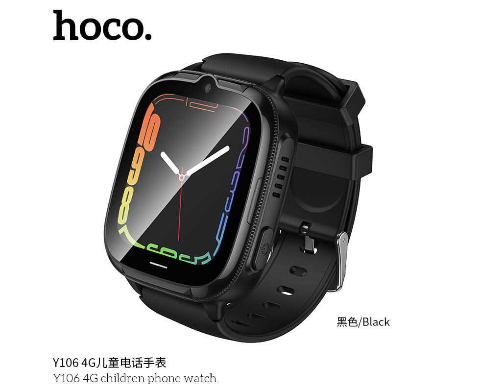 Детские смарт-часы HOCO Y106 4 G (черный)
