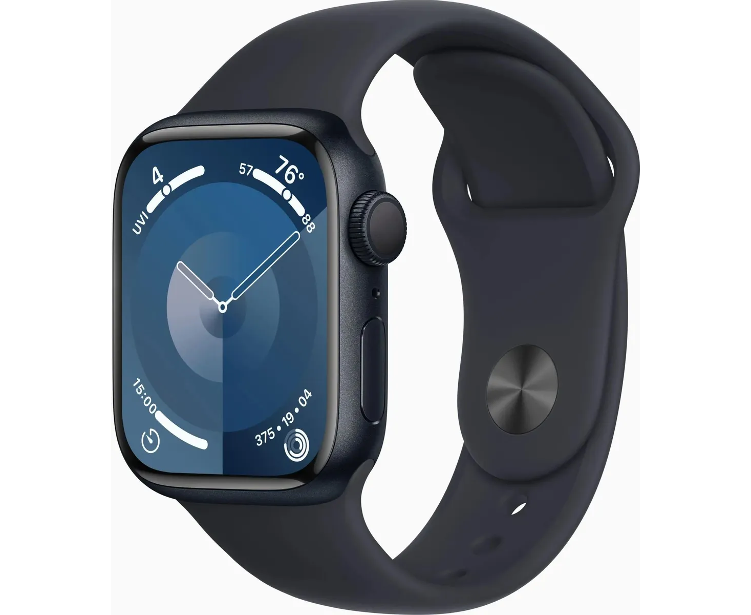 Смарт-часы Apple Watch Series 9 A2978 (MR8 X3 LL/A) 1мм OLED корп.темная ночь Sport Band рем.темная ночь