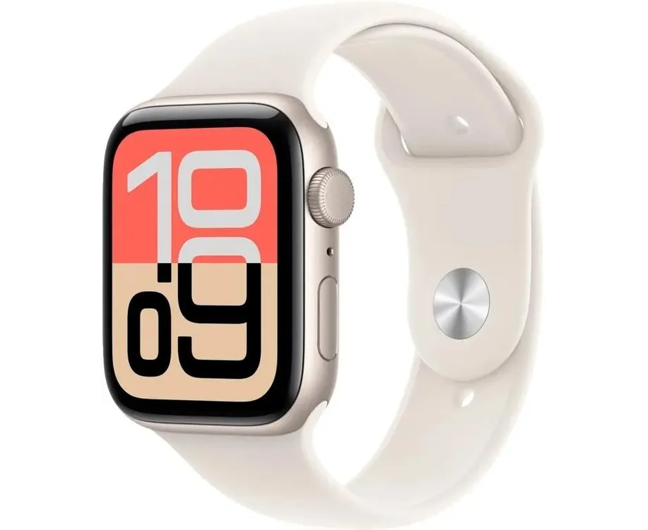 Smart-часы Apple Watch SE 3 2025, 44мм сияющая звезда/сияющая звезда (MEHG4 X/A)