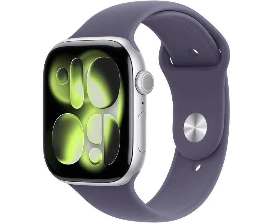 Smart-часы Apple Watch Series 11, 46мм фиолетовый/серебристый (MEVA4 LW/A)