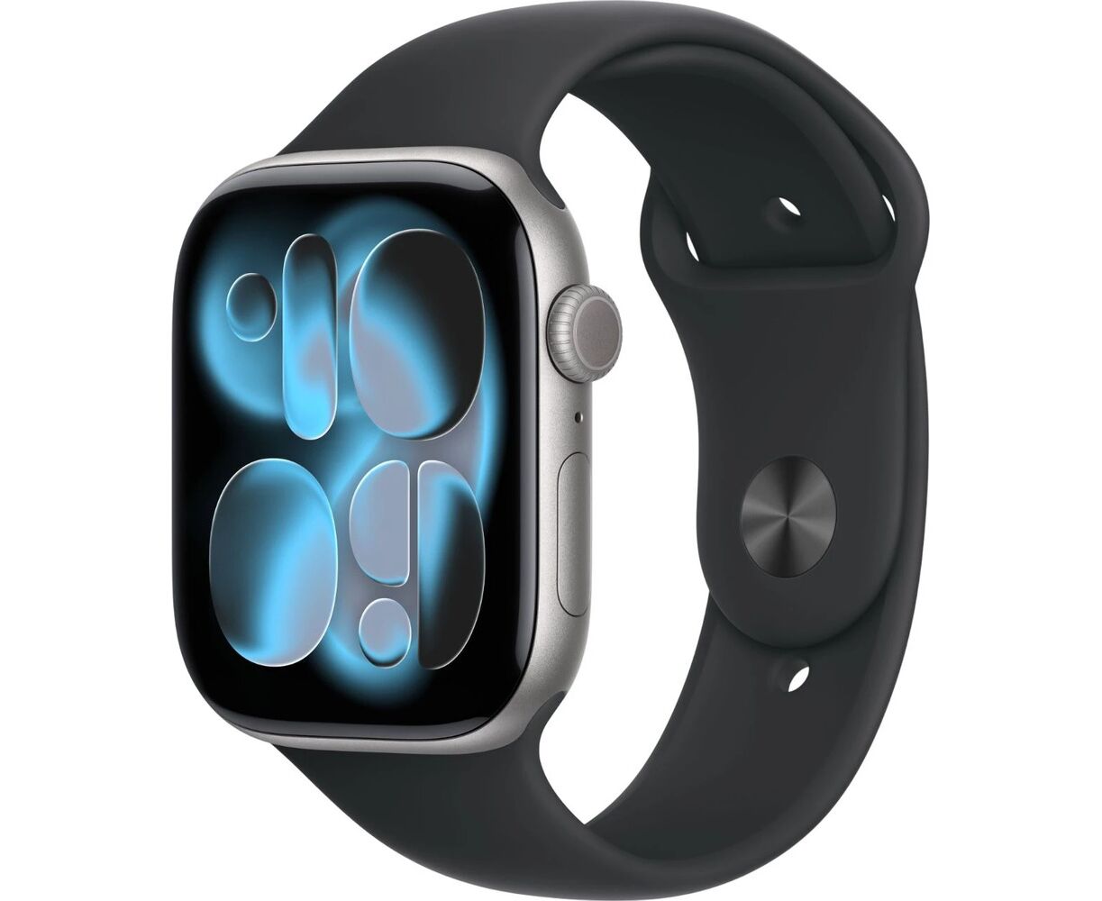 Smart-часы Apple Watch Series 11, 46мм черный/серый космос (MEV44 AF/Aa)