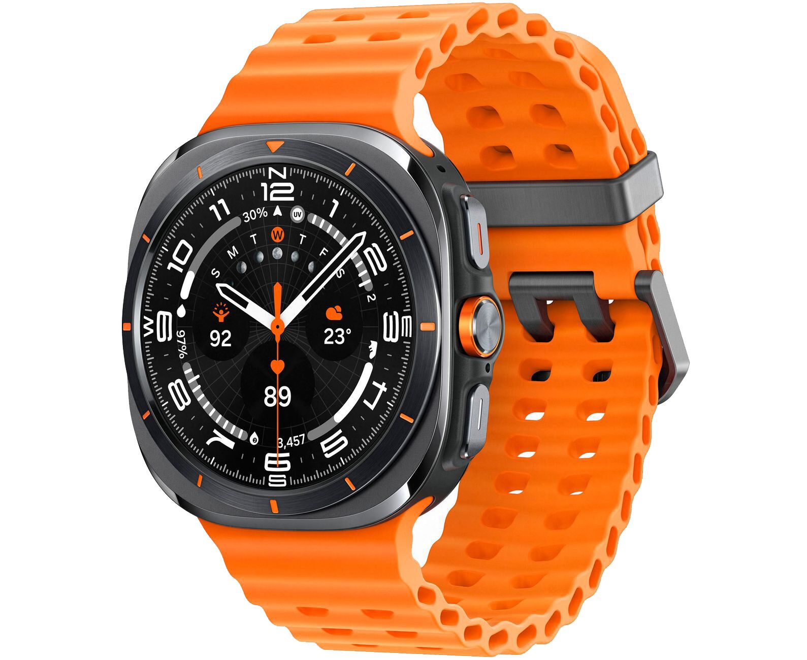 Smart-часы Samsung Galaxy Watch Ultra LTE 47мм, 1.5" оранжевый/черный титан (SM-L705 FZA1 CAU)