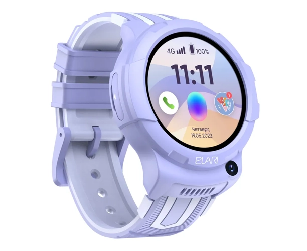 Детские умные часы телефон Elari Kidphone 4 G Wink лиловый