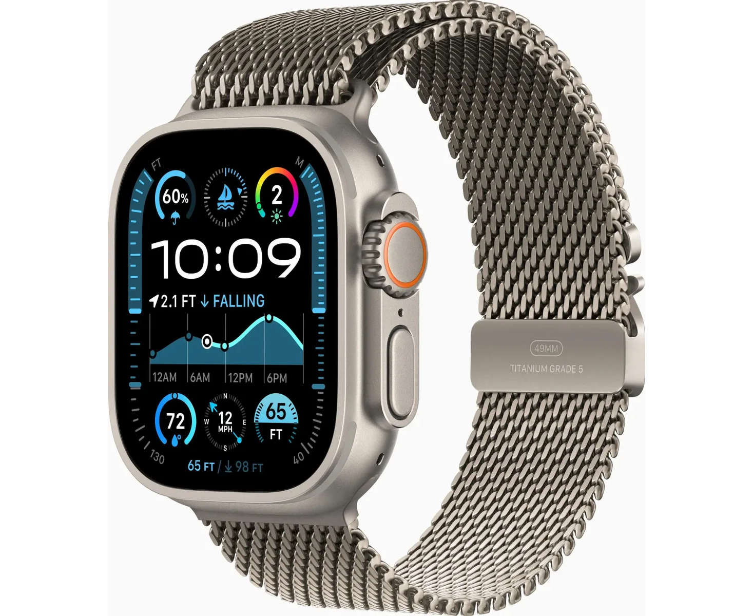 Smart-часы Apple Watch Ultra 2 2024 A2986 MX5 T3 ZP/A 49мм, титан/титан