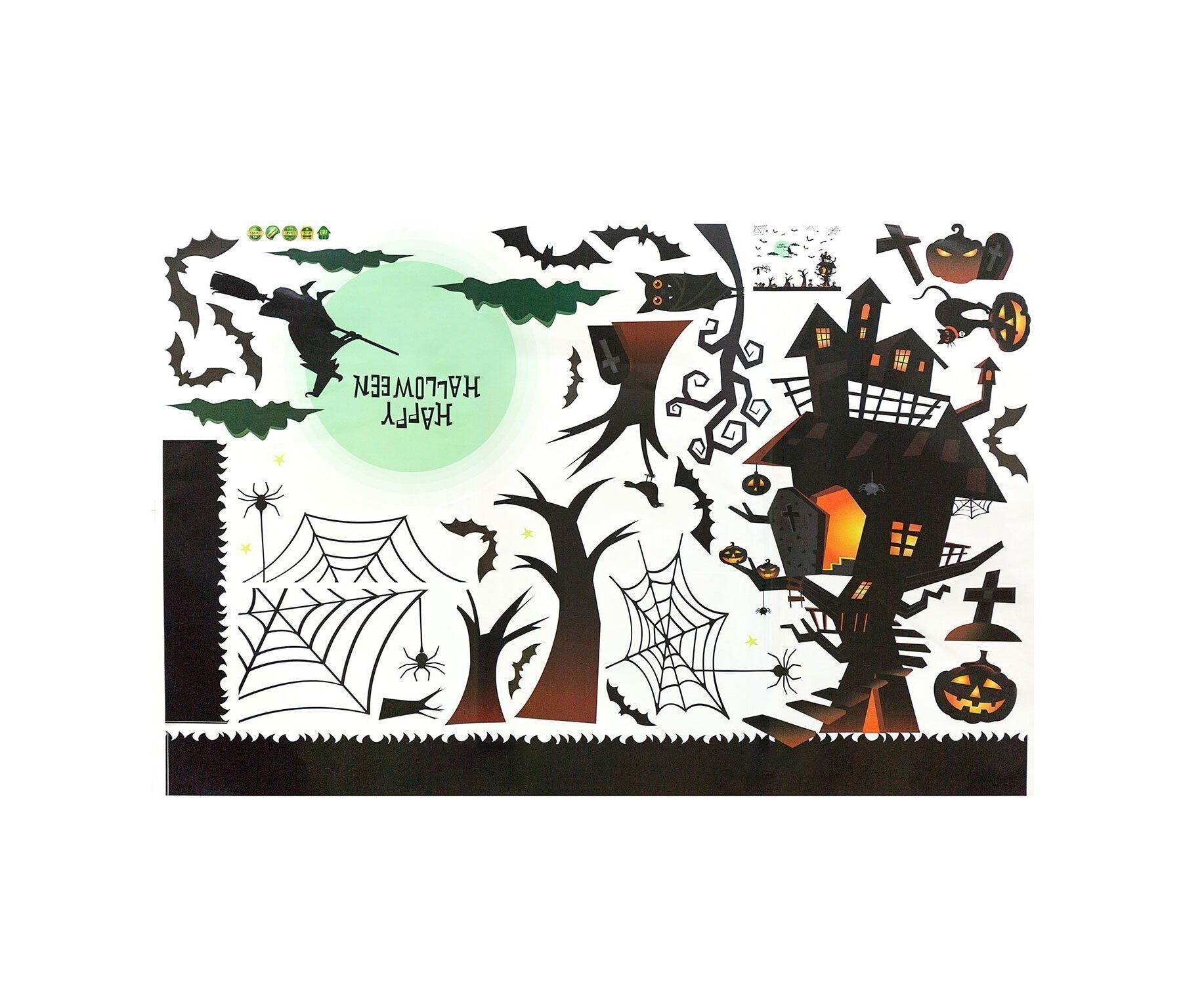 Наклейка - витражная 15 New Year (multicolor) (211383)