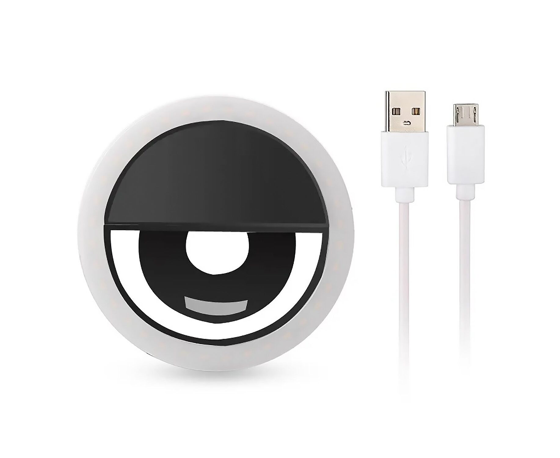 Вспышка для селфи - RK-12 световое кольцо (black) (69242)