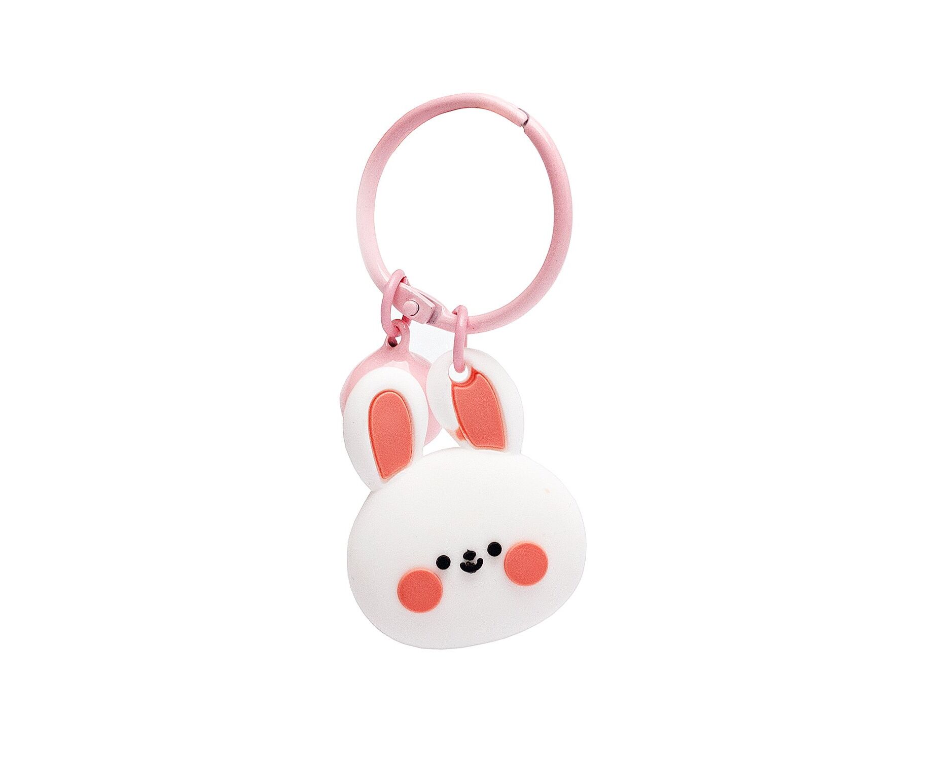 Брелок для ключей trinket 38 Заяц / украшение на рюкзак, сумку/ белый