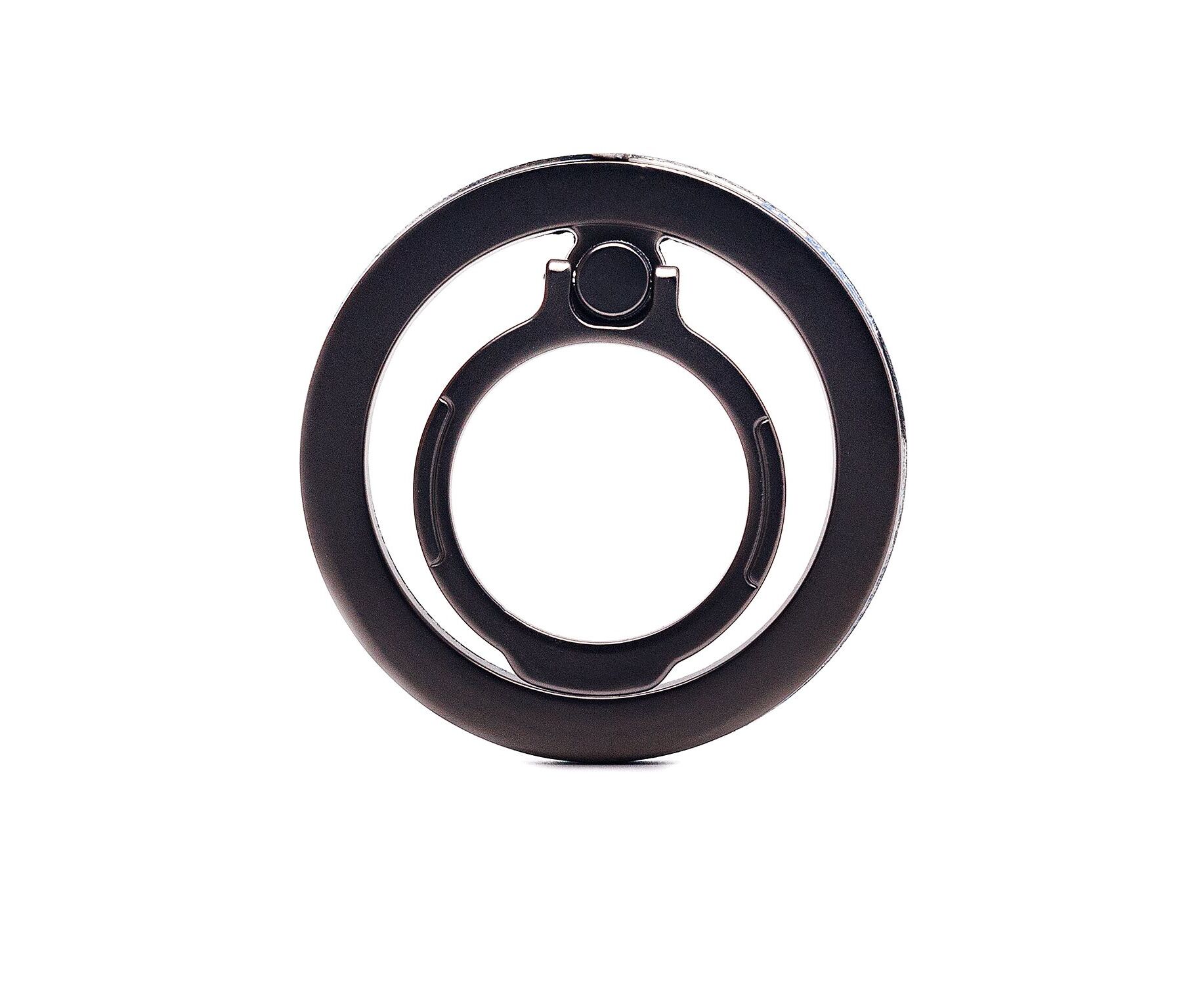 Держатель кольцо (Ring) Popsockets Safe Mag металлическое (black) (222709)