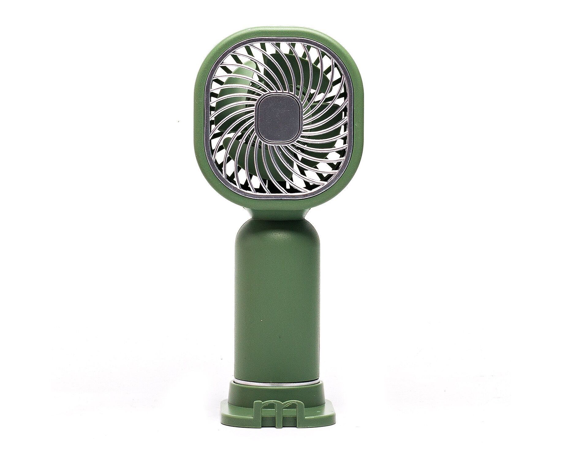 Вентилятор - портативный YM88206 D (1 режим, 250 mah) (green) (240288)